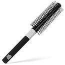 HAIR DADDY Quiff Roller Brush - Round Hair Brush for Men and Women Volumizes and Styles Rockabilly and Pompadour Hairstyles - 304 Ball Tipped Bristles on a Non-Slip Handle with Thumb Grip