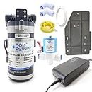 Noir Aqua RO Booster Pump Motor 100 GPD Heavy Duty Diaphragm Motor + SV + SMPS Adaptor + Pump Plate, Input 24V DC, 100% Copper Winding, 2 Year Warranty, Suitable for All Water Purifiers