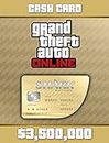 Grand Theft Auto Online | GTA V Whale Shark Cash Card | 3,500,000 GTA-Dollars [Code Jeu PC]