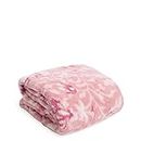 Vera Bradley Women's Fleece Plush Shimmer Throw Blanket, Frosted Lace Pink, 80 X 50