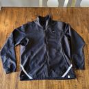 Nike tenis nikefit chaqueta negra con cremallera completa para hombre grande usada