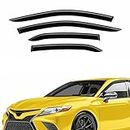 Extra Durable Window Deflectors Tape-On Window Visors Rain Guards Fit for Toyota Camry 2018-2024, Sun Visors, Wind Vent Visors, Window Vent Shades, Exterior Car Accessories - 4 pcs. AG0113