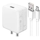Charger for HTC Wildfire CDMA Charger Original Mobile Wall Charger Fast Charging Android Smartphone Qualcomm 3.0 Charger Hi Speed Rapid Fast Charger with 1.2m Micro Cable - (White, Dash, 3.0, SE.I3)