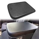 NLQR Armrest Center Console Lid Synthetic Leather Cover Black Compatible with Dodge Ram 1500 2500 2002 2003 2004 2005 2006 2007 2008
