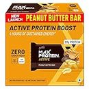 RiteBite Max Protein Active Peanut Butter Protein Bars with 20g Protein, 5g Fiber & 21 Vit. & Minerals | 0 Added Sugar, No Cholesterol & Trans Fat For Upto 4h of Energy, Healthy Snack, 70g (Pack of 6)