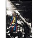 Lionel Messi Football Soccer Super Classic Artwork Poster de pared Decoración de arte Decoración brillante Regalos Imprimir en lienzo -50x70cm Sin marco