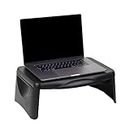 Mind Reader Lap Desk Laptop Stand, Bed Tray, Folding Legs, Portable, Dorm, Plastic, 47.6L x 28.6W x 18.4H cm, Black