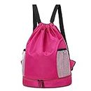 FENGXU Waterproof Drawstring Swiming Bag, Dry Wet Separation Gym Bag for Women Multifunctional Sports Backpack Children Portable Beach Bag