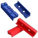 WORKPRO 2-Pair 4-1/2" Vise Jaw Pads, Magnetic TPU Vise Jaw Protective Covers, 1 Multi-Groove Jaw Pads Set and 1 Standard Waffle Surface Jaw Pads Set