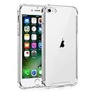 Whioltl Compatible with iPhone 7, iPhone 8 Case, iPhone SE 2022 Case, iPhone SE 2020 Case, Crystal Clear Shockproof Phone Cover, Case for iPhone SE 2nd & 3rd 4.7" - Transparent