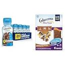 Glucerna Nutritional Shake & Mini Treats, Diabetic Snack Replacement to Support Blood Sugar Management, 80 Calories, Chocolate Peanut, 6-Bar Pack, 24 Count