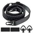 VVAAGG 2 Point QD Rifle Sling Adjustable Non-Slip Paracord Gun Sling with QD Swivels for Hunting