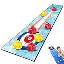 KSIEE Tabletop Curling Game, Equipment Curling Game - Tabletop Spiele für Erwachsene, Kinder & Familien, für Familie/Schule/Reisen