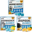 Washing Machine Dishwasher & Disposal Cleaning Tablets - Appliance Refresh Bu...