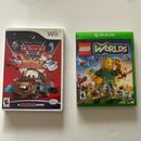 Disney Video Games & Consoles | Cars Disney Pixar Wii Game And Lego Worlds Xbox One Wb Game | Color: Red | Size: Os