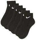 Nike Erwachsene Everyday Lightweight Ankle (3 Paar) Socken, Black/White, M (38-42 EU)