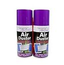 Air Duster Spray - 2 Pack of 200ml Cans for Electronics and Sensitive Equipment for Laptop Tablets Keyboards Smartphones Cameras, Compressed Gas Cleaner Protector Easy & Fast Power cleanup