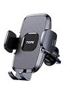 TOPK Car Phone Holder, Holder for with Hook Clip Air Vent Mount 360° Rotation Universal Mobile Cellphones