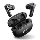 pTron Bassbuds Zen In-Ear TWS Earbuds with Quad ENC Mic, 50Hrs Playtime, Low Latency, Bluetooth 5.3 Wireless Headphones, Deep Bass,Touch Control,Type-C Fast Charging & IPX4 Water Resistant(Coal Black)