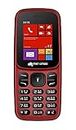 Micromax All-New X416 keypad Mobile with 1.8" Screen|Auto Call Recording | Power Saving Mode| Bright Torch | Expandable Storage Upto 16GB | Wireless FM | Black & Red|