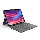 Logitech Combo Touch Detachable 10Th Gen Ipad Keyboard Case with Large Precision Trackpad, Full-Size Backlit Keyboard, and Smart Connector Technology, Black