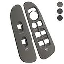 TQPONLY Door Window Switch Bezel,Front Driver and Passenger Side Compatible with 2002-2008 Dodge Ram 1500 2500 3500 Quad Cab,2006-2008 Dodge Ram 1500 2500 3500 Mega Cab Interior Accessories (Taupe)