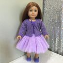 American Girl Our Generation Journey Girl 18 inch Doll Clothes Purple Outfit 3pc
