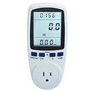 Stanz (TM) Plug Power Meter Monitor Energy Watt Voltage Amps Meter with Electricity Usage Monitor Max 15A 1800W