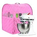 Stand Mixer Cover compatible with Kitchenaid Mixer, Fits All Tilt Head & Bowl Lift Models,Pure Cottot,Fine, Soft, Not Easy to Fade, Not Easy To Pilling (Pink, Fits for 4.5-Quart and All 5-Quart)