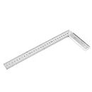 ELECTROPRIME a15120700ux0354 Metal 0-30cm Scale Range Double Side Angle Square Ruler Measuring Tool,