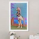 Astoria Grand 'Devils Auction' Framed Graphic Art Print Paper in Blue/Indigo | 20 H x 16 W x 0.5 D in | Wayfair E0C02922E7764A6FA1C2D44F93224050