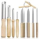 9 pcs Clay Tools, lyfLux Sculpting Tools, Clay Wire Cutter, Pottery Tools and Supplies, for Clay Ceramic Production, Cutting, Carving Modeling and DIY Production