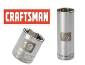 Craftsman Easy Read Socket 1/2 or 3/8" Drive Shallow or Deep Metric mm/SAE Inch