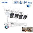 ZOSI 4MP 8CH Wireless CCTV System Color Night Vision 2-Way Audio 24/7 2TB HDD