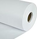 Fashion Track Iron on Fusible Interfacing - 90 cm wide - Nonwoven Fabric in Medium Weight for Sewing Crafts (White, 1 Metre)