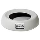Franklin Sports Spill Proof Portable Pet Bowl For Cars - No Splash Travel Water + Food Dish for Dogs + Cats - 16 oz. - BPA Free,White , Gray