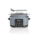 Ninja MC1001C Foodi PossibleCooker PRO 8.5 Quart Multi-Cooker, with 8-in-1 Slow Cooker,Dutch Oven,Steamer &More,Glass Lid & Integrated Spoon,Nonstick,Oven Safe Pot to 500°F,Sea Salt Gray,Sea Salt Grey