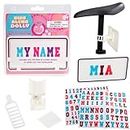 Kid's Bicycle Customizable License Plate -Make Your Own Bike Name Plate -Includes Over 150 Letter and Cute Number Stickers Decals, Fits Most Bikes -Holiday for Girls