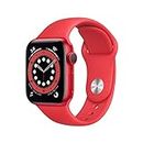 Apple Watch Series 6 40mm | GPS - WiFI - Bluetooth | Red Sports Band (Renewed)