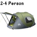 Auto Instant Pop Up Tent Camping 2-4 Man Shelter Hiking Fishing Shade Outdoor AU