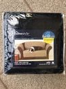 Sure Fit Black Cotton Pet Throw for Sofa 74" - 96" Couch Furniture Friend NEW