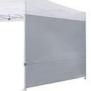 COOSHADE SunWall for 12x12 Pop Up Canopy Tent, 1 Pack Sidewall Only (Grey)