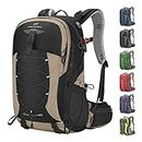 Maelstrom Hiking Backpack,Camping Backpack,40L Waterproof Hiking Daypack with Rain Cover,Lightweight Travel Backpack,Khaki