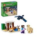LEGO Minecraft Steves Wüstenexpedition, Set zum Videospiel für Jungs und Mädchen, Biom mit Steve, Haus, Figuren und Kamel-Spielzeug, Gamer-Geschenk für Kinder ab 6 Jahren 21251