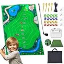 TIGER LIMA Golf Game Set with Club, Garden Game Set with All Golf Equipment, Casual Golf Set with Extra Thick Mat, Golf Chipping Game with 20 Golf Balls, Complete Golf Club Sets for Indoor and Outdoor