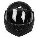 TVS Helmet Full Face Motorbike Helmet (Black-JM)