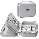 Bubm Electronic Organizer, Hard Shell Travel Gadget Case With Handle For Cables,