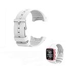 Hensych Replacement Wrist Strap Sport Bracelet Watch Band for Polar M400 M430 GPS Running Watch (White)