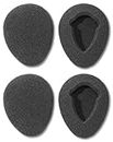 Two Pairs of 80mm Foam Earpads fits Infrared Wireless Headphones in GM Ford Toyota fits Nissan Honda Automobile Entertainment DVD Player Systems