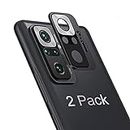 GIOPUEY [2 Pack Caméra Protecteur pour Xiaomi Redmi Note 10 Pro, [2 en 1] Bordure en Métal + Protecteur Film, Caméra de Protection à 360 Degrés pour Xiaomi Redmi Note 10 Pro - Noir